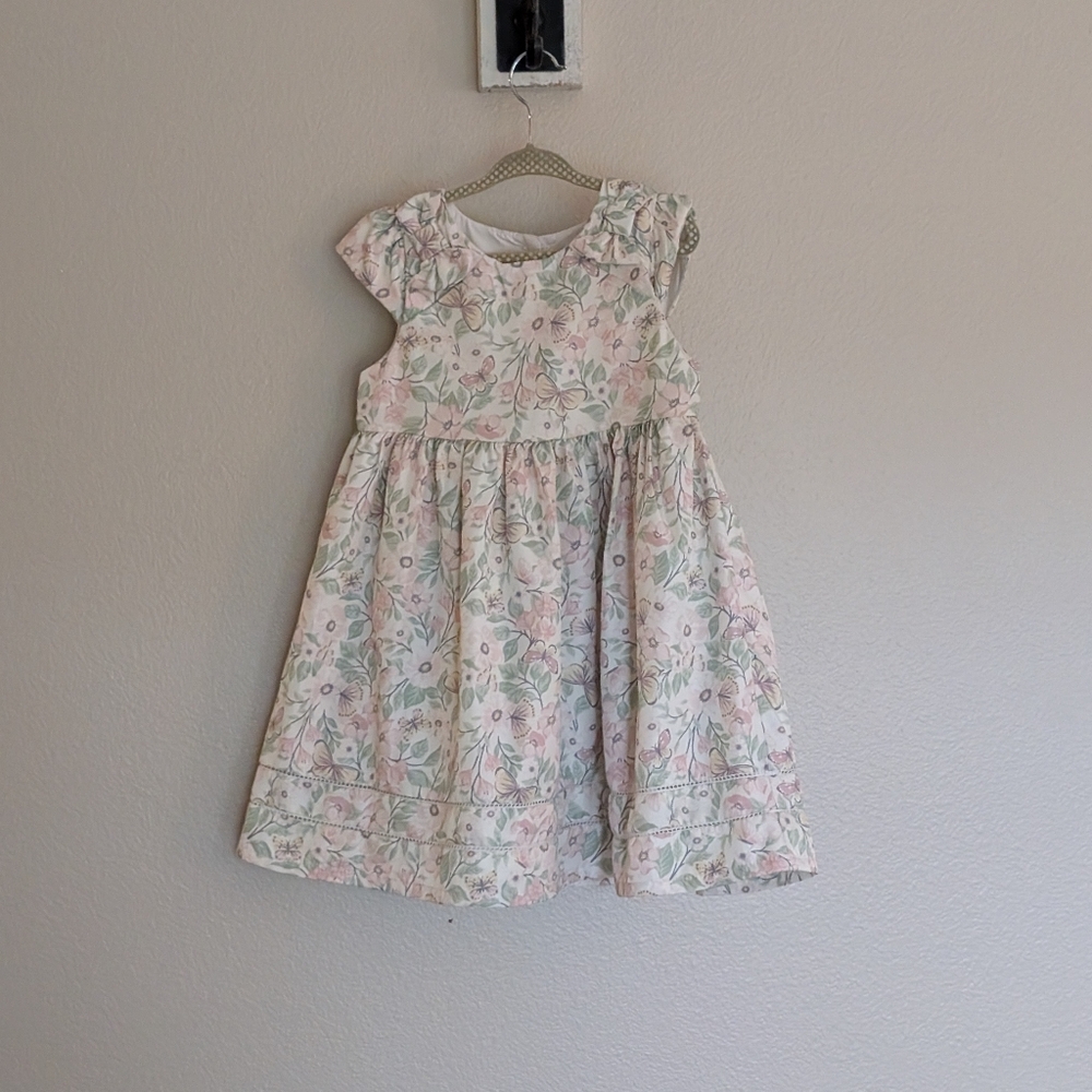 Catherine Malandrino Girls Easter Dress Butterfly Floral 4T Fancy Party Dress